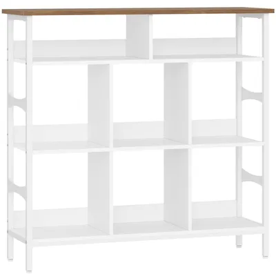 Immagine prodotto di Libreria, dimensioni 106 x 33 x 100,5 cm, colore bianco e marrone
