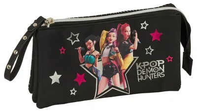 Obrázok produktu pre Púzdro na písacie potreby "Demon Hunters Kpop Energy" (trojité)