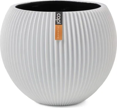 Image de Capi Europe - Récipient sphérique Groove - Blanc - 18x15