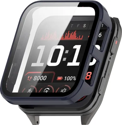 Image de INF Coque de Protection Intégrale pour Garmin Venu X1 - PC & Verre Trempé Bleu