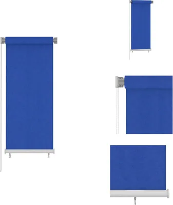 Obrázok produktu pre vidaXL Vonkajšia roleta 60x140 cm Modrá HDPE - Žalúzie a rolety