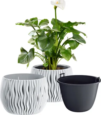 Zdjęcie produktu dla Doniczka okrągła Sandy Bowl 18 cm biała