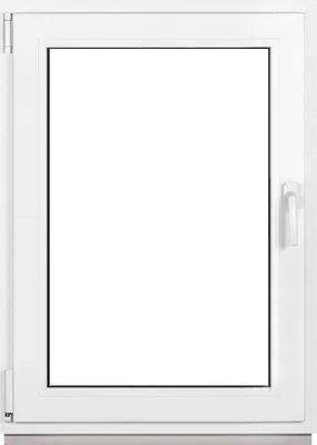 Imagen del producto de Framex ventana de sótano ventana de PVC blanca Ancho x alto 85 x 40 cm (850 x 400 mm) doble (32 mm) oscilobatiente DIN derecha - Premium - todos los tamaños