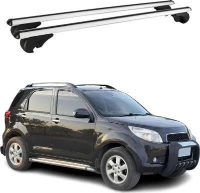 Image de Barres de toit Transversales pour Daihatsu Terios 2006-2013 Aluminium Argent