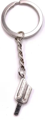 Produktbild von Onwomania Schlüsselanhänger Schneeflocke Kalt Winter Zeichen silber Metall Anhänger Charm