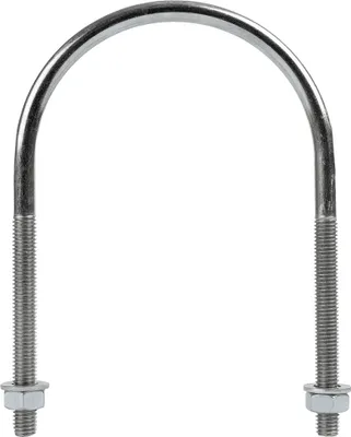 Produktbild von DROMET U-Bügel M8 x 89 mm (3") verzinkt mit Muttern, Höhe 141 mm
