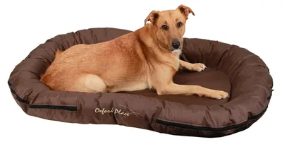 Hundekissen 120x85x17 cm, braun, Oxford, waschbar