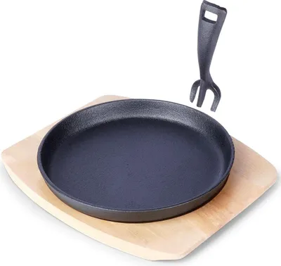 Obrázek produktu pro Litinová pánev na servírovací desce Horký talíř Sizzler