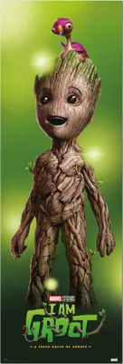 Produktbild von Marvel I am Groot Türposter  53 x 158 cm