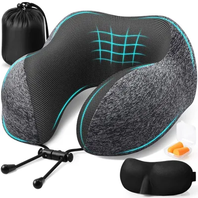 Produktbild von Reise-Set mit Nackenkissen und Schlafmaske