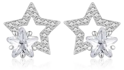 Produktbild von Gnoce Ohrschmuck Sterne HSE277 Silber