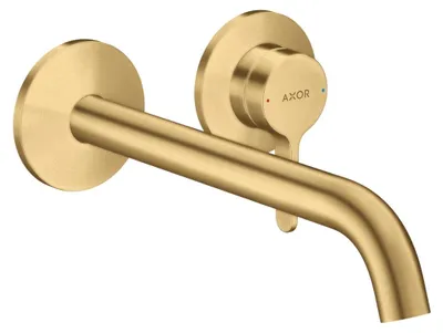 Imagen del producto de AXOR One: Grifo monomando para lavabo, diseño para montaje en pared, con palanca y caño de 220 mm