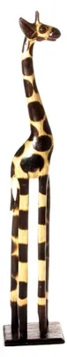 Produktbild von Holzgiraffe 50 cm Deko im afrikanischen Stil