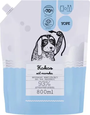 Immagine prodotto di *Gel doccia con cocco emarino, Yope - Trattamento rinfrescante 800ml*