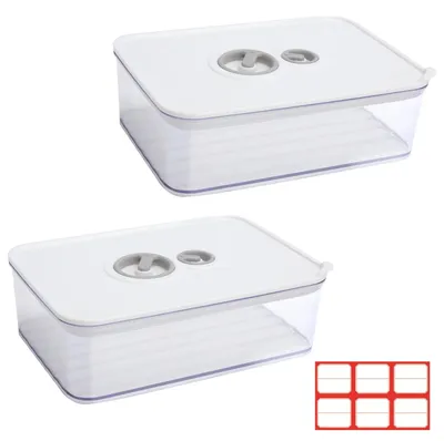 Immagine prodotto di Solidchoice - 2 contenitori per formaggio con coperchio - 1250 ml, organizer per frigorifero