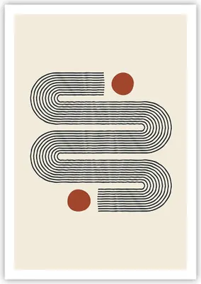 Produktbild von Poster - Poster ohne Rahmen - Minimalistisch Modern Abstraktion - 70x100 cm - Wand Bild - Wanddeko - Wandbilder - Kunstposter - Wandposter - Bilder - Kunstdruck - Wanddekoration - P2XPA70x100-4901