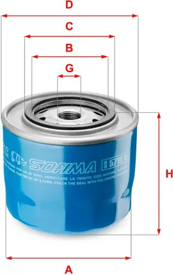 Produktbild von Ölfilter SOFIMA S 5710 R Anschraubfilter für FIAT DUCATO Pritsche/Fahrgestell (230) DUCATO Bus (230) DUCATO Kasten (290) DUCATO Kasten (230L)