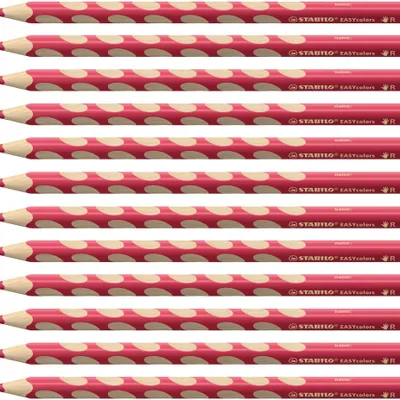 Produktbild von STABILO Ergonomischer Buntstift für Rechtshänder - EASYcolors - 12er Pack - karminrot …