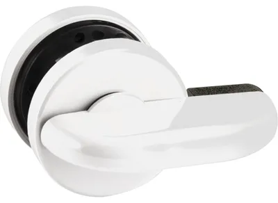 Produktbild von ECO WC Überwurfriegel mit Notöffnung Vierkantdorn 8mm Kunststoff weiß
