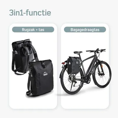 Productafbeelding van 100% Waterdichte Fietstas voor Bagagedrager