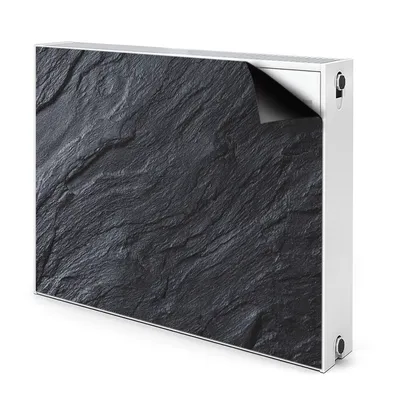 Produktbild von Magnet Heizkörperverkleidung Heizkörper-Abdeckung Heizung Heizkörper 80x60 cm  - Schwarz, marmor