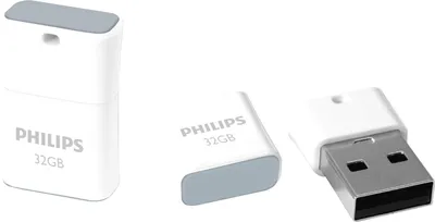 Produktbild von Philips USB-Stick 32GB Pico, USB 2.0, Farbe: Grau