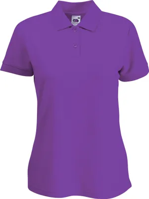 Image de Chemise polaire Fruit Of The Loom Damen 65/35, Kurzarm BC384 (M) (Violett)