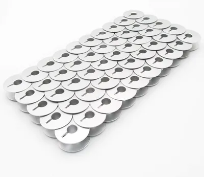 Zdjęcie produktu dla 50 sztuk aluminiowych cewek z rowkiem do maszyn do szycia