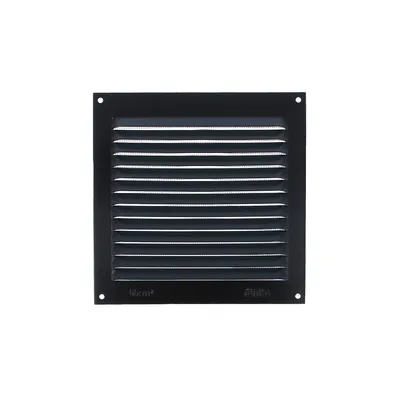 Produktbild von Aluminium Insektenschutzgitter Schwarz Lüftungsgitter Moskitonetz Be- Entlüftungsgitter 150x150mm