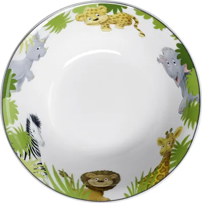 Produktbild von Ritzenhoff & Breker Tiere Müsli Afrikatiere, Müslischale, Schale, Schüssel, Porzellan, Ø 16.5 cm, 427820