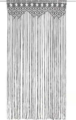 Produktbild von vidaXL Makramee Vorhang Anthrazit 140x240 cm Baumwolle