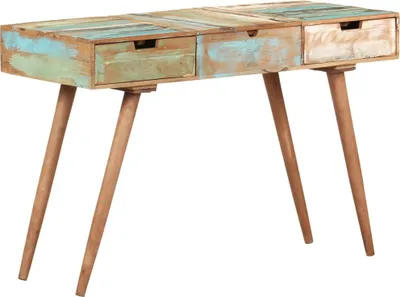 Obrázok produktu pre vidaXL Toaletný stolík so zrkadlom 112x45x76 cm Masívne staré drevo