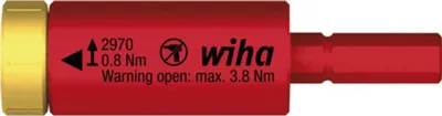 Image de Adaptateur de couple VDE 0,8 Nm Wiha | 4010995413415