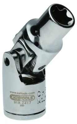 Produktbild von KS Tools 918.2417, Buchse, 1/4", 1 Kopf/Köpfe, Chrom-Vanadium-Stahl, DIN 3120, ISO 1174, 27 g