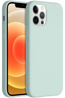 Imagen del producto de Funda Trasera de Silicona Líquida para Apple iPhone 12 (Pro) - Sky blue