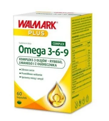 Produktbild von Walmark Omega 3-6-9 Complex 60 Kapseln Fettsäuren