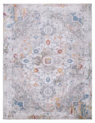 Produktbild von TT Home Wohnzimmer Teppich Kurzflor Orientalisch Vintage Design Used-Look Modern Größe 120x160 cm