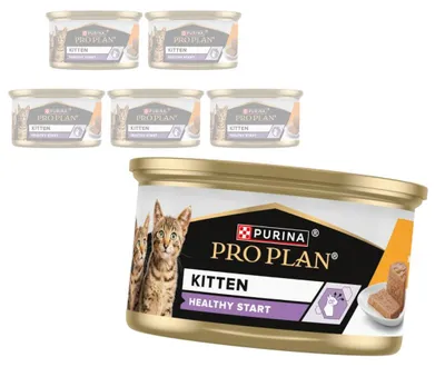 Zdjęcie produktu dla Purina Pro Plan Kitten Healthy Start 6x85g Mokra Karma Dla Kociąt Mus z Kurczakiem