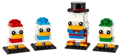 Image de Oncle Picsou, Dulik, Bubik et Pulik - BrickHeadz LEGO 40477