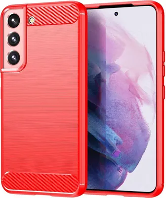Produktbild von König Design Hülle kompatibel mit Samsung Galaxy S23 Kunststoff Soft Handyhülle - Handy Case Rot
