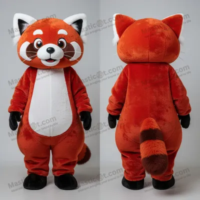 Produktbild von Kuscheliger MASTICOT Roter Panda Maskottchen-Anzug in Rostorange