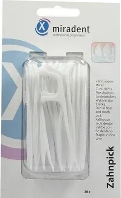 Obrázek produktu pro Miradent Párátka na zubní nitě 30 ks