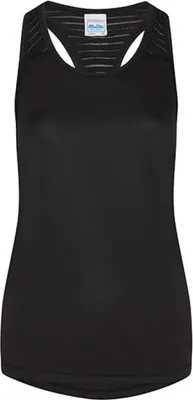 Obrázok produktu pre Just Cool JC027 | Dámska tréningová vesta Cool Smooth - farba: Jet Black/Jet Black - veľkosť: L