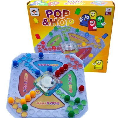 Produktbild von Pop & Hop Brettspiel, Gesellschaftsspiel für Kinder, Familienspiel