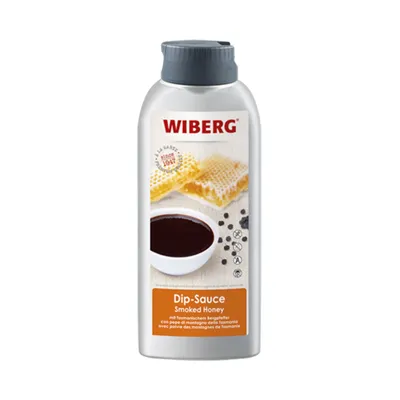 Verpackungsbild Wiberg Dip Sauce Smoked Honey Squeeze Flasche fruchtig rauchig 850g