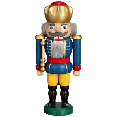 Obrázok produktu pre Luskáčik kráľ modrý VxŠxH = 25x11x7cm NOVINKA