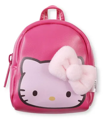 Imagen del producto de Mochila mini de "Hello Kitty y sus amigos" de Peers Hardy, con llavero, color rosa. Talla única