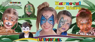 Produktbild von Eulenspiegel Metall-Schminkpalette Karneval der Tiere