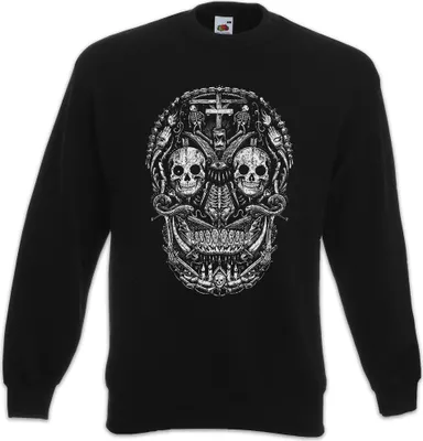 Produktbild von Urban Backwoods Mexican Skull I, Sweatshirt, Farbe: Schwarz, Größe: 5XL