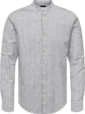 Produktbild von ONLY & SONS Leichtes Leinen Hemd Langarm Slim Fit Größe: XL (43/44)